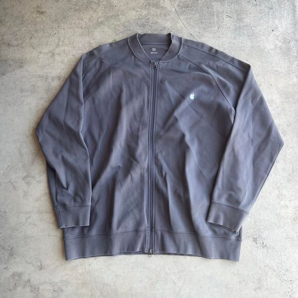 Apple Worker issued zip up sweater Mens size 3XL GREY - Picture 1 of 3